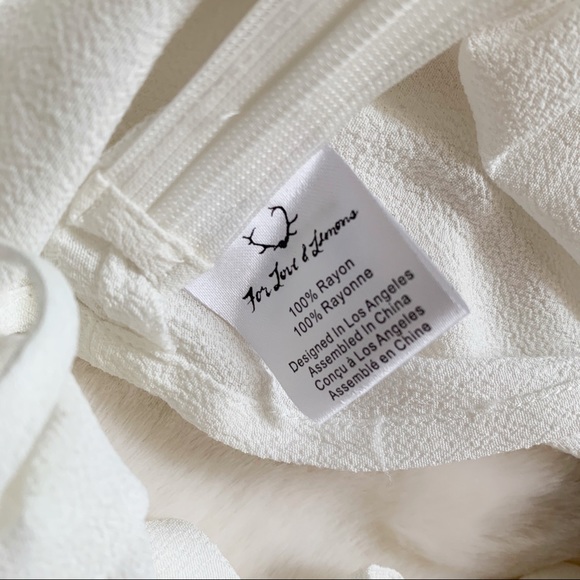 For Love & Lemons Iris Crop Top Ivory Size S NWT - Picture 9 of 15